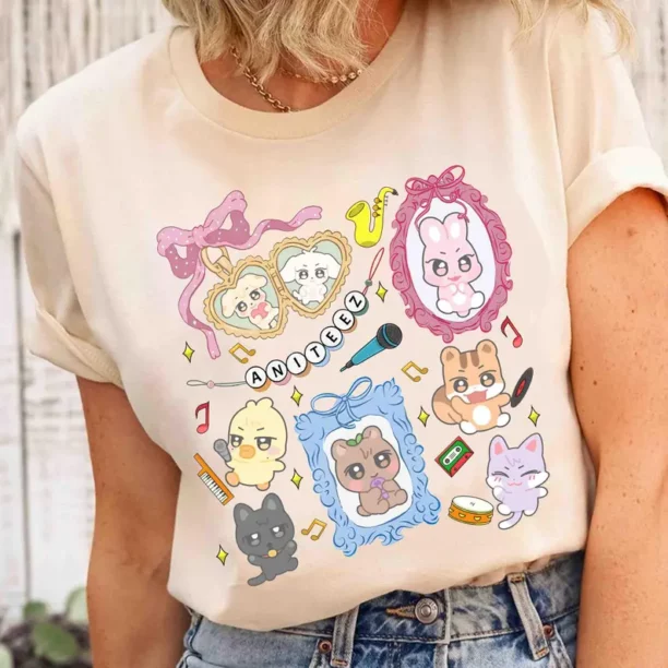 Ateez Member Group Shirt, Ateez Aniteez Shirt, Ateez World Tour 2025 Shirt - Image 5