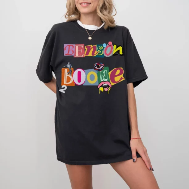 Benson Boone Shirt, Beautiful Things Tour 2024, Unisex Music Shirt, Y2K Pop Merch, Music Fan Gift, Aesthetic Graphic Tee, Concert Shirt - Image 9