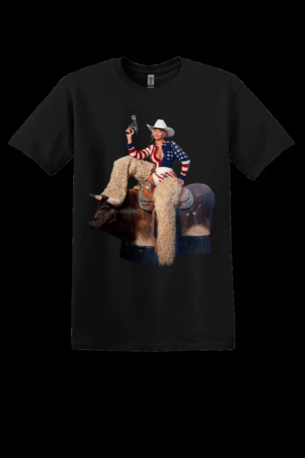 Beyoncé Cowboy Carter Art T-Shirt, Cowgirl - Image 3