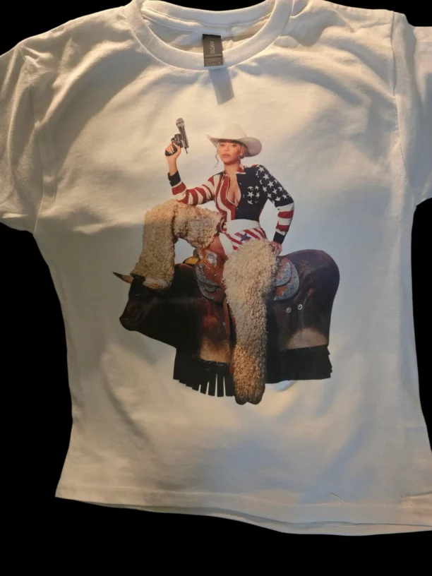 Beyoncé Cowboy Carter Art T-Shirt, Cowgirl - Image 2