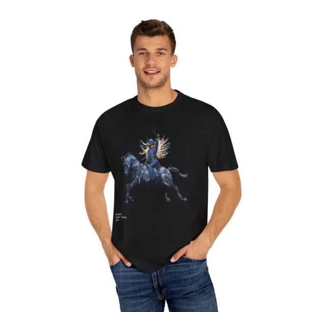 Beyoncé Cowboy Denim Carter Tour Tee, Beyhive Fan Shirt, Chardoneigh Horse, Concert Outfit - Image 2