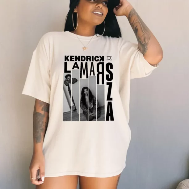 Kendrick Lamar & SZA Tour Shirt, SZA Album Cover Shirt, Hip Hop Music Merch, Streetwear Tee, Concert Tour T-Shirt, SZA Album Cover Tee