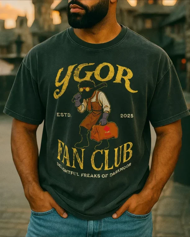 Ygor Fan Club Tee | Dark Universe T-shirt, EPIC Universe-Inspired T-Shirt | Spooky T-Shirt - Image 2